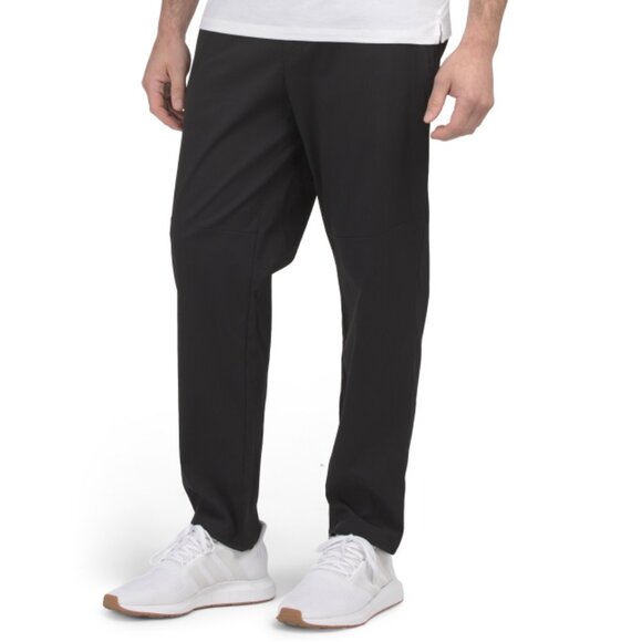SPYDER Black Textured Striped Pants - Picture 1 of 2